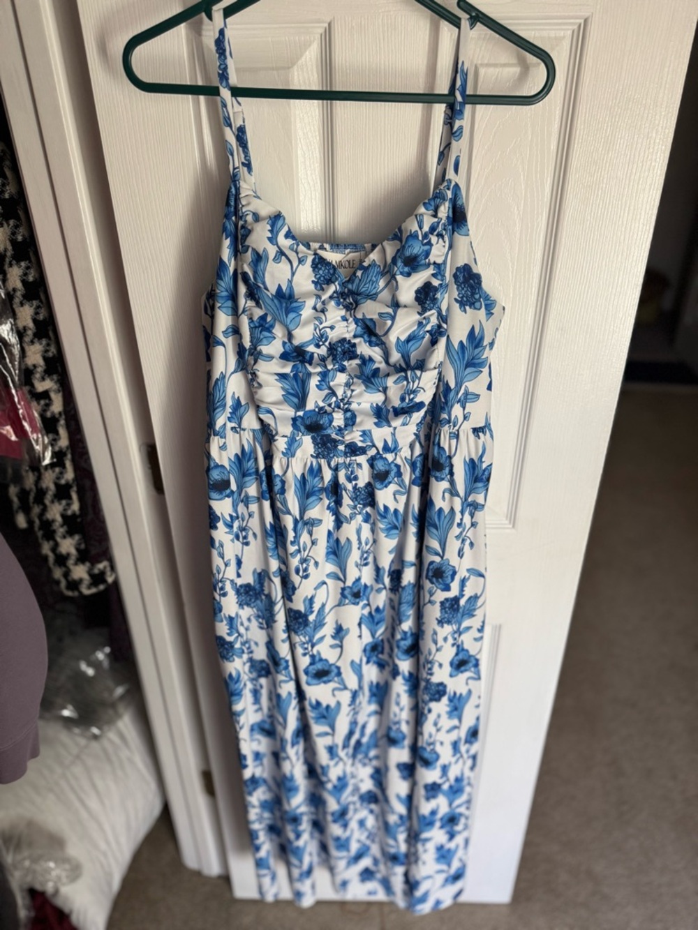 Hanna Nikole Bohemian Maxi Dress with Pockets – Spaghetti Strap, Summer, 20W - Picture 4 of 8